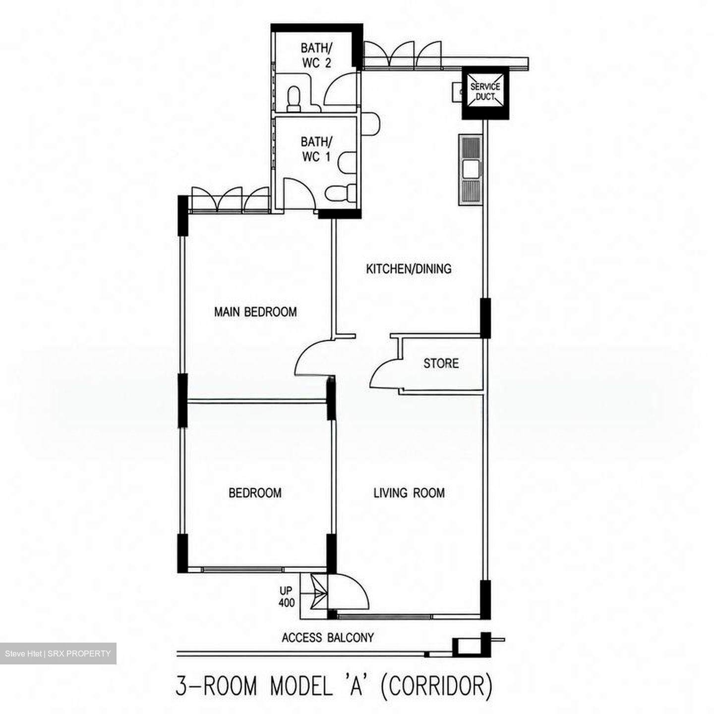 Blk 414 Bukit Batok West Avenue 4 (Bukit Batok), HDB 3 Rooms #587246351